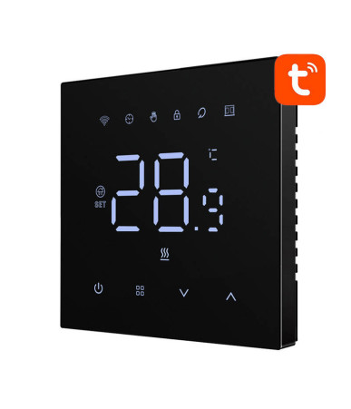 Termostato Smart Avatto WT410-BH-3A-B per Caldaia a Gas 3A WiFi