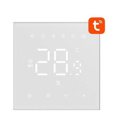 Termostato Smart Avatto WT410-BH-3A-W per Caldaia a Gas 3A WiFi