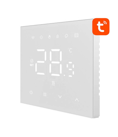 Termostato Smart Avatto WT410-BH-3A-W per Caldaia a Gas, WiFi, 3A