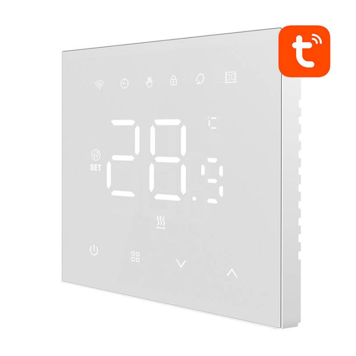 Termostato Smart Avatto WT410-BH-3A-W per Caldaia a Gas 3A WiFi