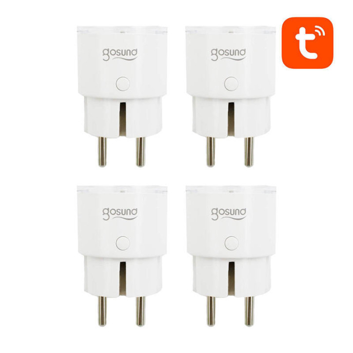 Smart plug WiFi Gosund SP111 3680W 16A, Tuya - 4 pezzi