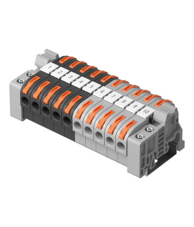 Set 20 connettori per cavi Sonoff su DIN Rail