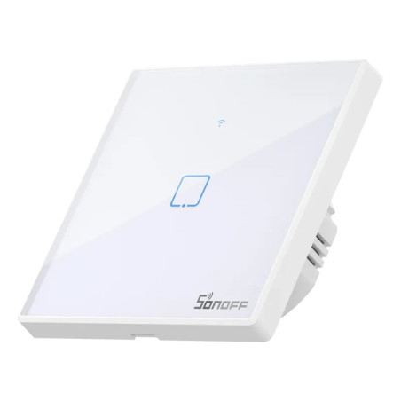 Sonoff T2EU1C-TX Interruttore Smart WiFi + RF 433MHz Bianco 1 Pulsante
