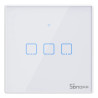 Sonoff T2EU3C-TX Smart Switch WiFi RF 433MHz 3-Canali Bianco