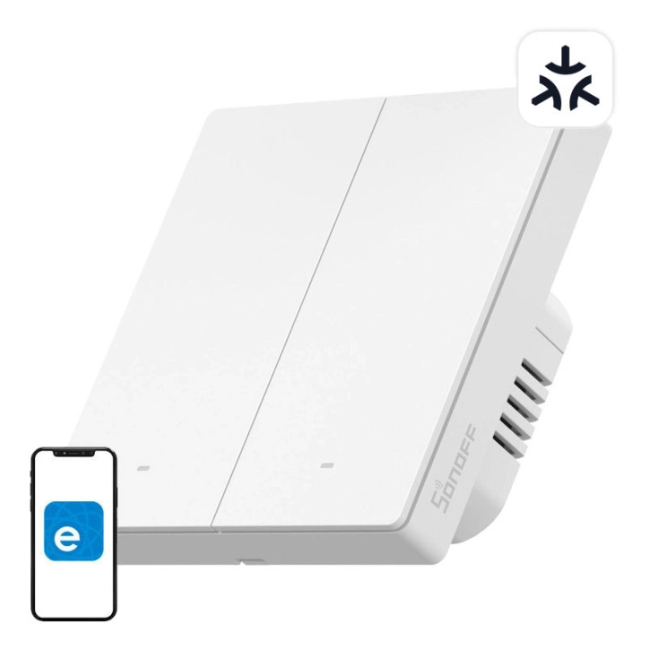 SONOFF M5-2C-86W Interruttore smart WiFi Matter da parete (2 canali)