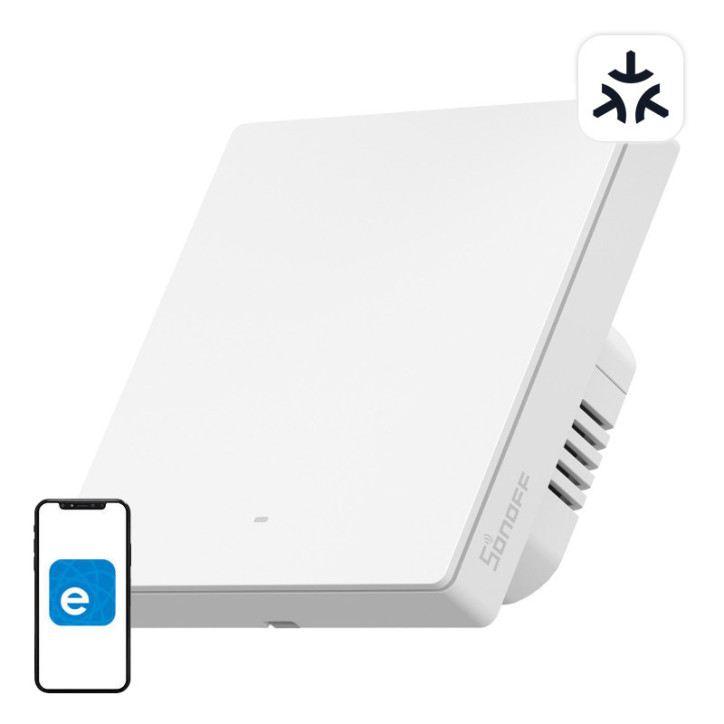 SONOFF M5-1C-86W Interruttore a Muro Smart WiFi Matter 1 Canale Bianco