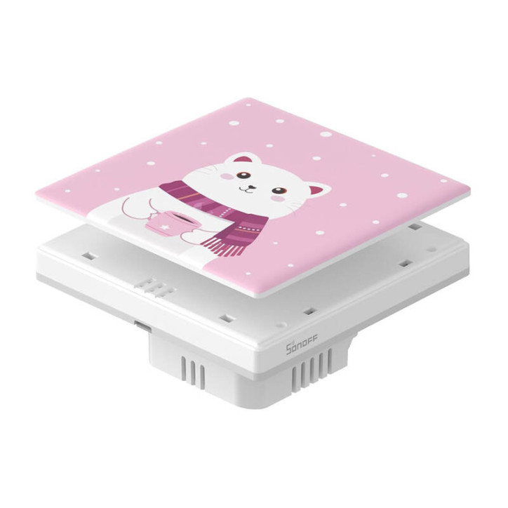Copertura decorativa per interruttore T5 SONOFF Cartoon 1C touch