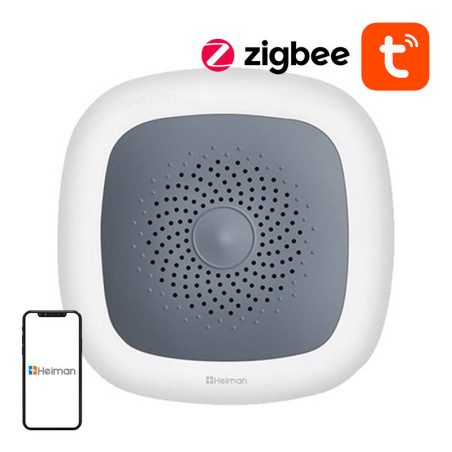 Heiman HS1HT-E Zigbee Sensore Temperatura e Umidità Tuya Bianco