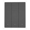 Interruttore a parete WiFi SONOFF M5-3C-80 (3 canali, per cornice, Grigio Grafite)