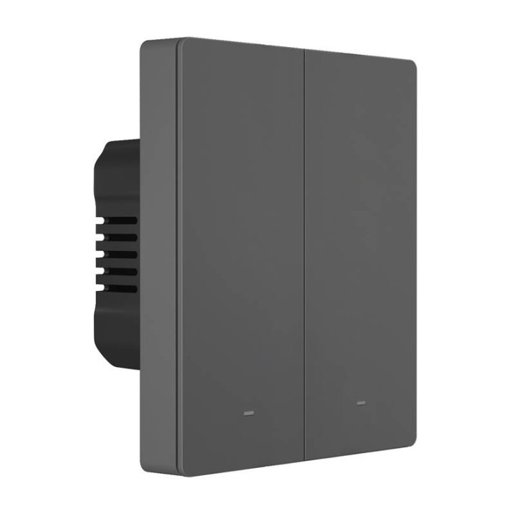 Interruttore Smart WiFi SONOFF M5-2C-80 (2 canali, per cornice, Grigio Grafite)