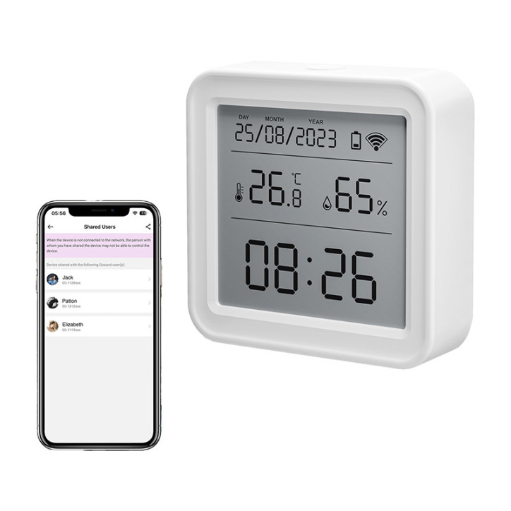 Gosund ST17 Sensore Temperatura e Umidità Zigbee LCD Bianco