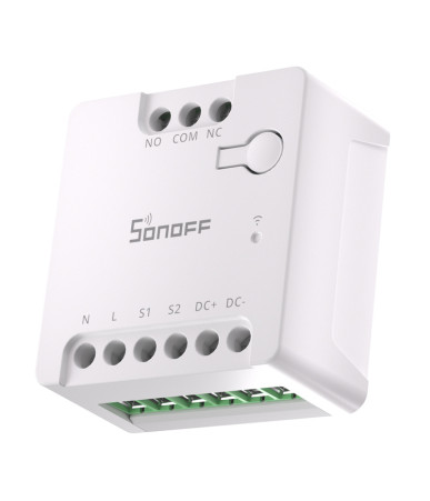 Sonoff MINI-D Smart WiFi Matter Switch AC/DC 12-48V Contatto Pulito Bianco