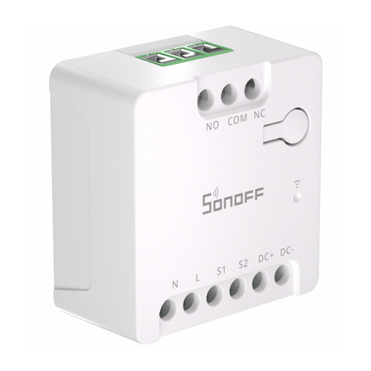 Sonoff MINI-D Smart WiFi Matter Switch AC/DC 12-48V Contatto Pulito Bianco