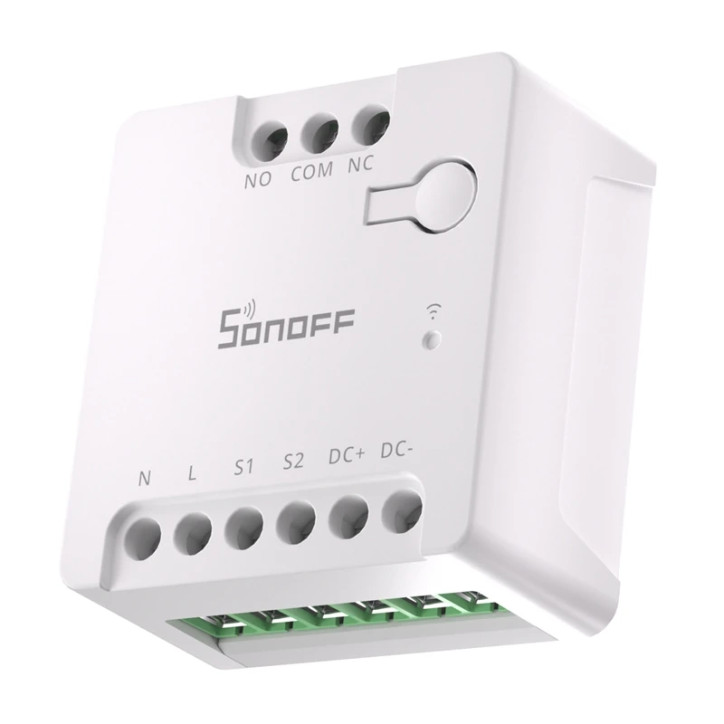 Sonoff MINI-D Smart WiFi Matter Switch AC/DC 12-48V Contatto Pulito Bianco