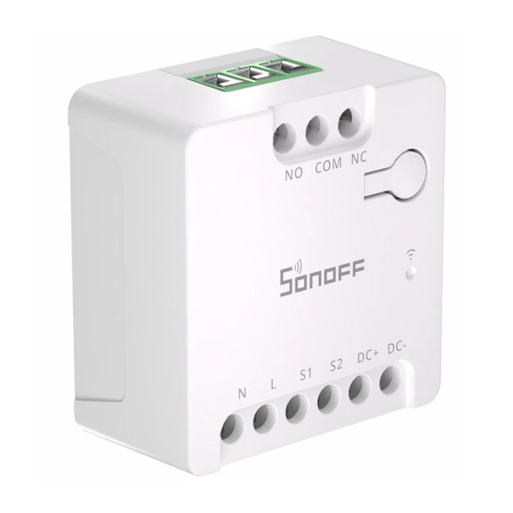 Sonoff MINI-D Smart WiFi Matter Switch AC/DC 12-48V Contatto Pulito Bianco
