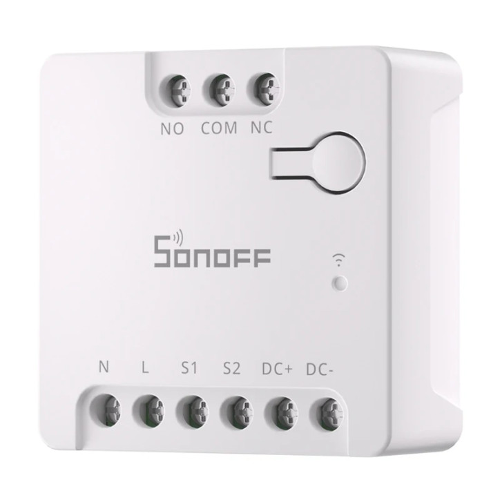 Sonoff MINI-D Smart WiFi Matter Switch AC/DC 12-48V Contatto Pulito Bianco