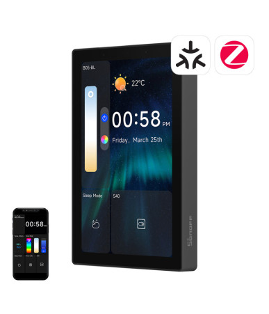 SONOFF NSPanel Pro 120 Smart Control Panel Matter WiFi/Bluetooth/ZigBee Nero