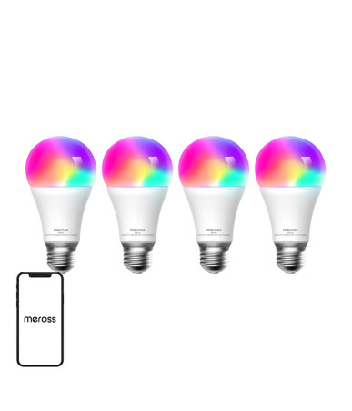 Meross MSL120 WiFi Smart LED Lampadina (HomeKit) (confezione da 4)