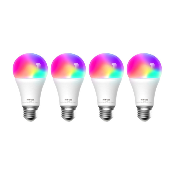 Meross MSL120 WiFi Smart LED Lampadina (HomeKit) (confezione da 4)
