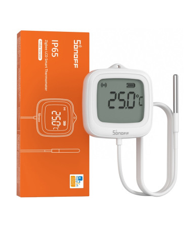 Sonoff SNZB-02LD Sensore Temperatura LCD ZigBee (con sonda)