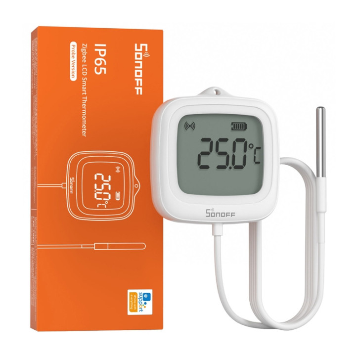 Sonoff SNZB-02LD Sensore di Temperatura Zigbee con Sonda LCD