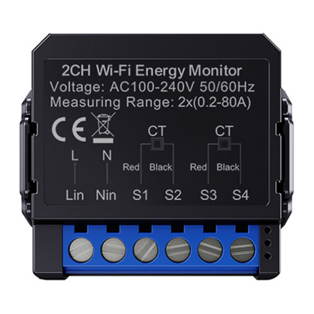 Avatto WPM16-2 WiFi Smart Misuratore Energia Bidirezionale