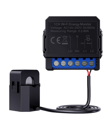 Avatto ZWPM16-1 Misuratore di Energia ZigBee Bidirezionale 80A