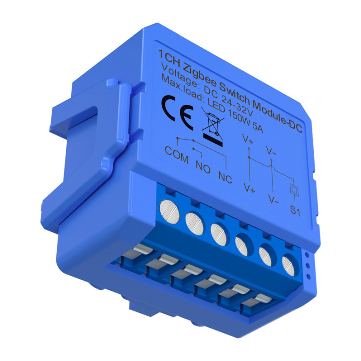 Avatto ZWSM16-DC32V-1 Modulo Switch 1 Canale ZigBee con Contatto Libero da Potenziale