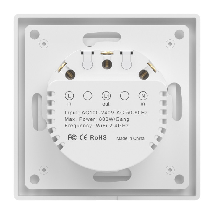 Avatto TS20-EU-W1 WiFi Touch Light Switch Bianco