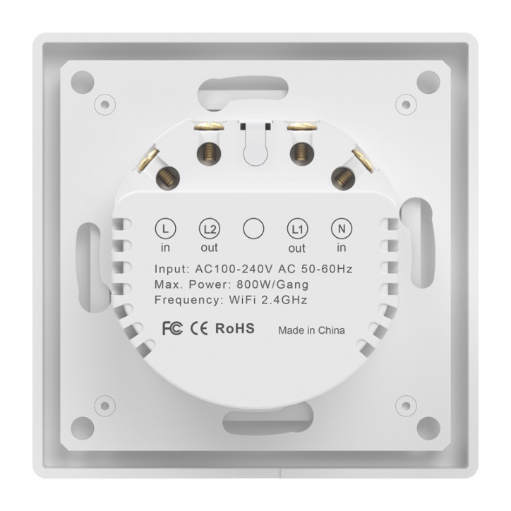 Avatto TS20-EU-W2 WiFi Touch Light Switch 3 Gang