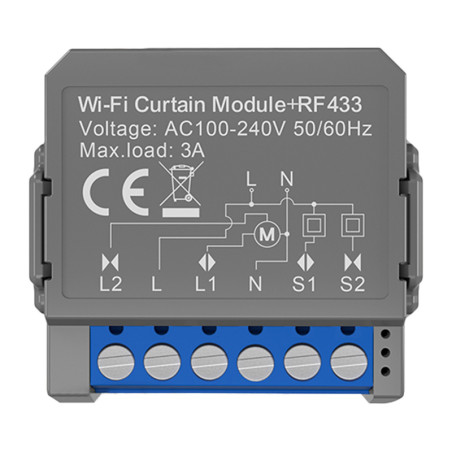 Avatto CSM16-RF-1 Modulo Tenda Intelligente WiFi+RF 433MHz
