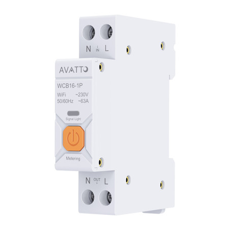 Interruttore magnetotermico smart WiFi Avatto WCB16