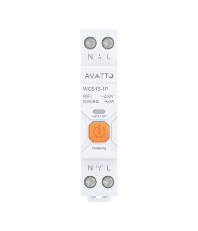 Interruttore magnetotermico smart WiFi Avatto WCB16