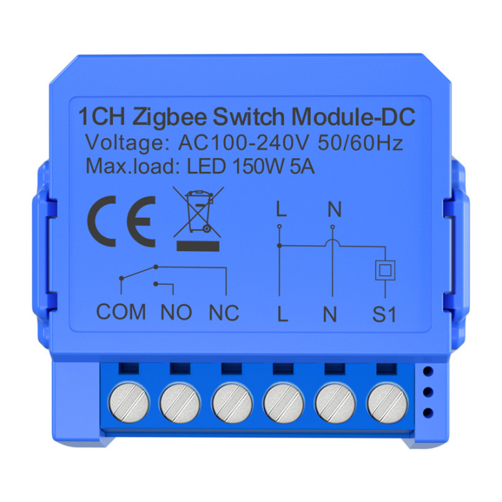 Avatto ZWSM16-DC-1 Interruttore Smart ZigBee 1 Canale Contatto Pulito Avatto ZWSM16-DC-1 Interruttore Smart ZigBee 1 Canale Contatto Pulito
