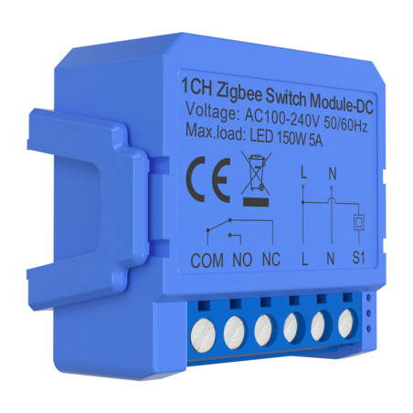 Avatto ZWSM16-DC-1 Interruttore Smart ZigBee 1 Canale Contatto Pulito