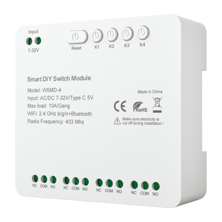 AVATTO WSMD-4 32V Modulo Interruttore Smart 4 Canali