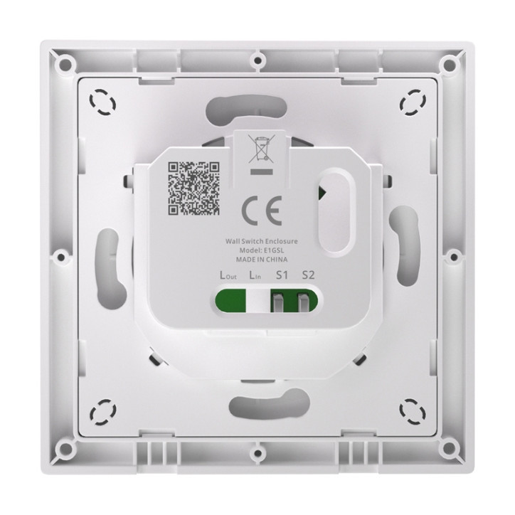 SONOFF E1GSL Involucro Interruttore a Muro Bianco
