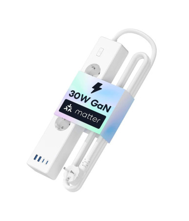 Meross MSP844(EU) multipresa smart con ricarica rapida, 4 prese + 2 USB-A + 2 USB-C (Matter)