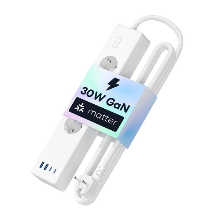 Meross MSP844(EU) multipresa smart con ricarica rapida, 4 prese + 2 USB-A + 2 USB-C (Matter)