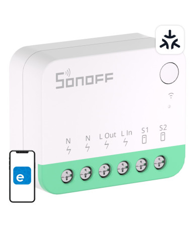 Sonoff MINIR4M Matter smart WiFi mini switch (HomeKit, SmartThings, Home Assistant).