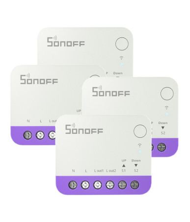 Sonoff MINI-RBS Smart Roller Shutter Switch 4 Pezzi Bianco