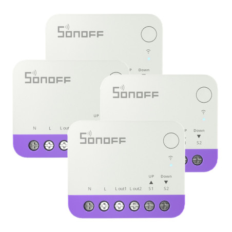 Sonoff MINI-RBS Smart Roller Shutter Switch 4 Pezzi Bianco