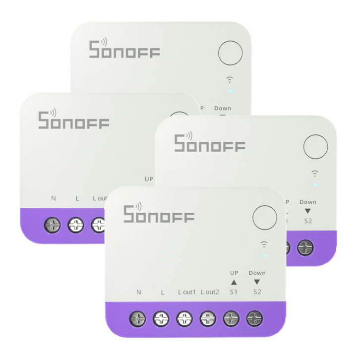 Sonoff MINI-RBS Smart Roller Shutter Switch 4 Pezzi Bianco