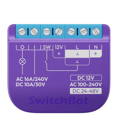 SwitchBot Relay Switch 1 W5502300 con Contatto Senza Tensione