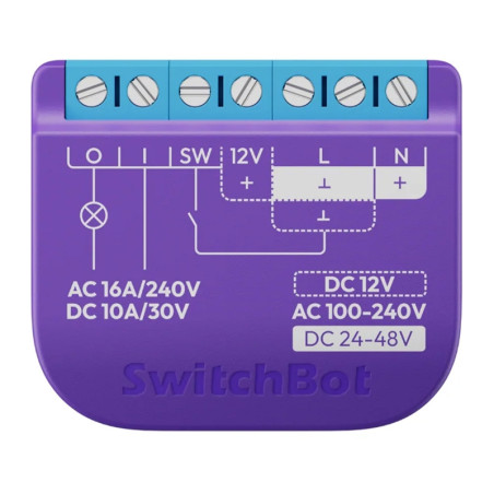 SwitchBot Relay Switch 1 W5502300 con Contatto Senza Tensione