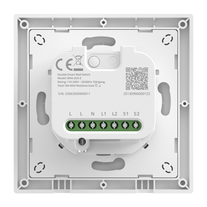 SONOFF MINI-2GS-E Matter Interruttore a Parete a Due Canali
