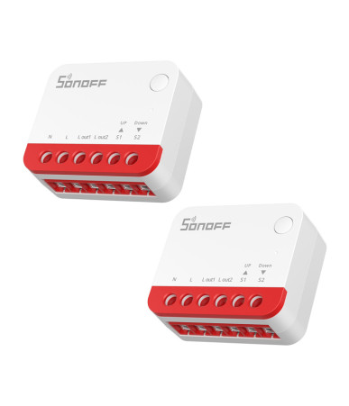 Sonoff MINI-ZBRBS 2 pezzi Interruttore Zigbee per Tapparelle
