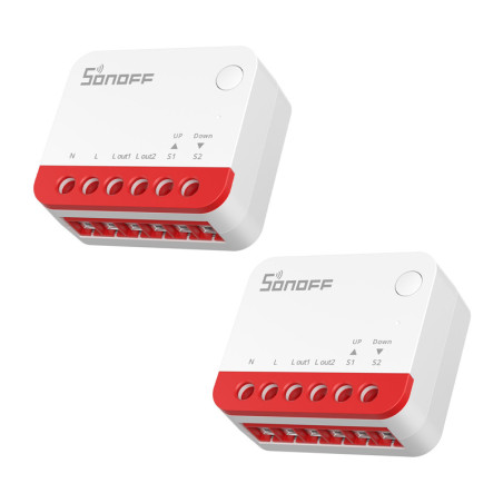 Sonoff MINI-ZBRBS 2 pezzi Interruttore Zigbee per Tapparelle
