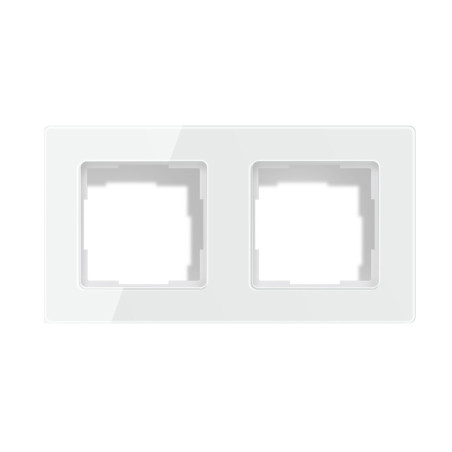 Avatto TS20 Cornice per Interruttore Luce 2 Prese (Bianco)