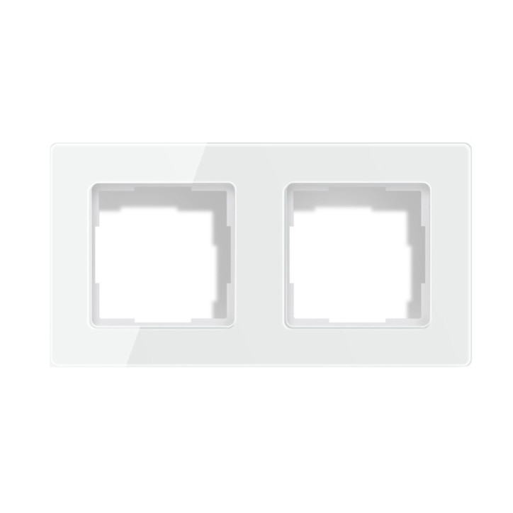 Avatto TS20 Cornice per Interruttore Luce 2 Prese (Bianco)